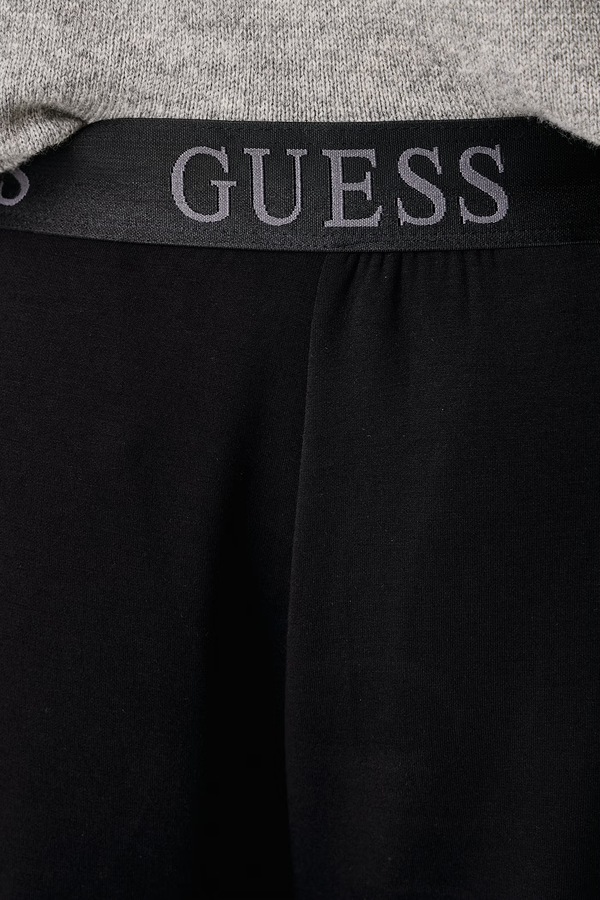 Трикотажні шорти чоловічі з віскозою Guess MARLON колір чорний фото 4