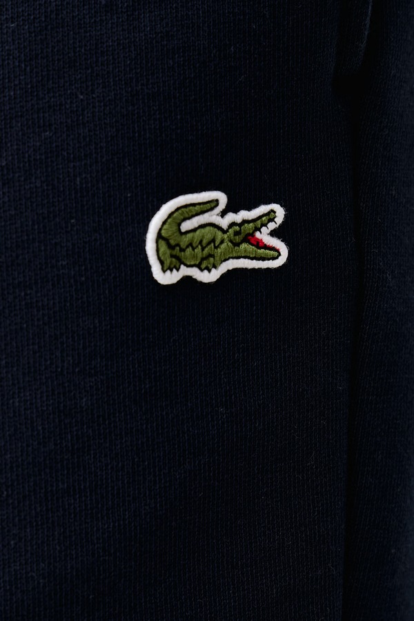 Трикотажні шорти чоловічі з бавовною Lacoste колір темно-синій фото 4