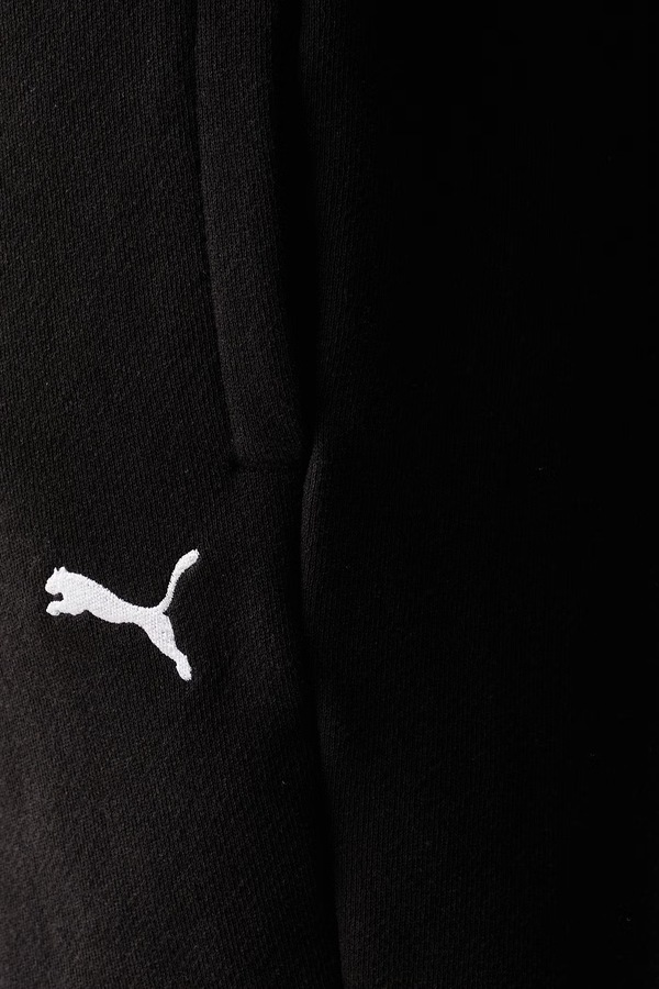 Трикотажні шорти чоловічі бавовняні Puma Essentials колір чорний фото 4