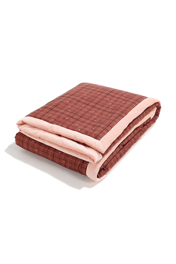 Плед дитячий з бавовною La Millou MOO MEADOW PLAID колір помаранчевий фото 2