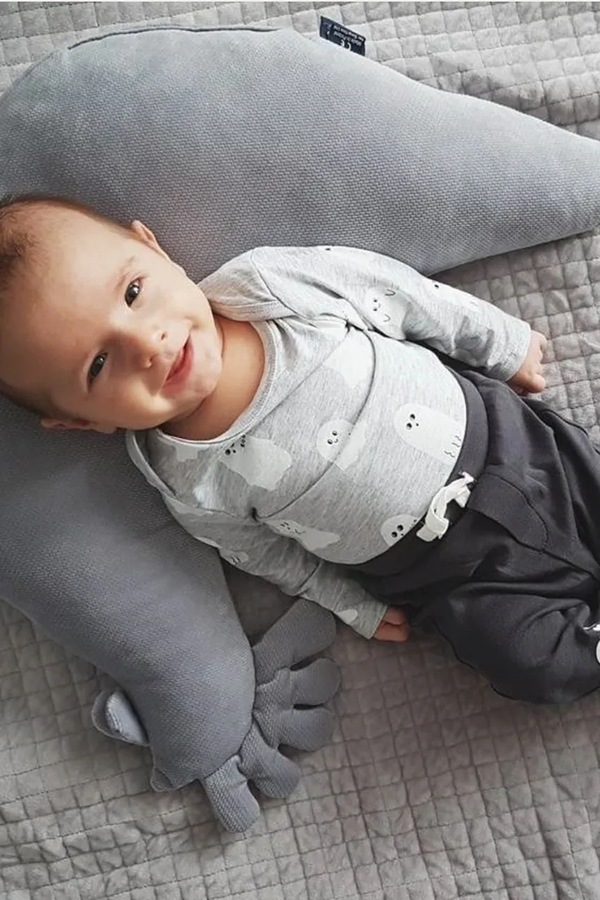Подушка для годування La Millou VELVET колір сірий фото 2