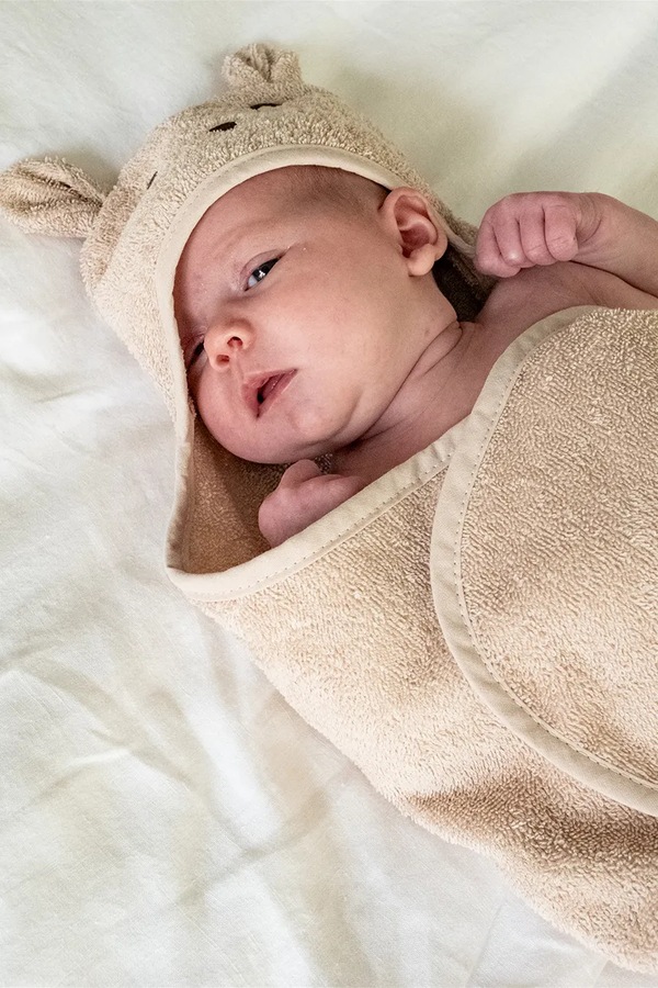 Рушник бавовняний That's mine Moly towel swaddle колір бежевий фото 3
