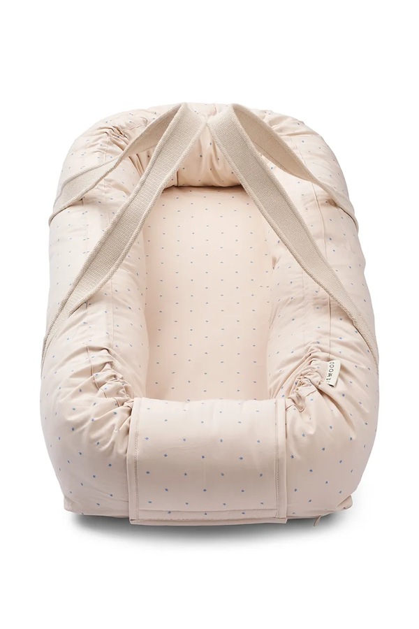 Переноска для немовлят бавовняна Liewood Gro Printed Babylift колір бежевий фото 3