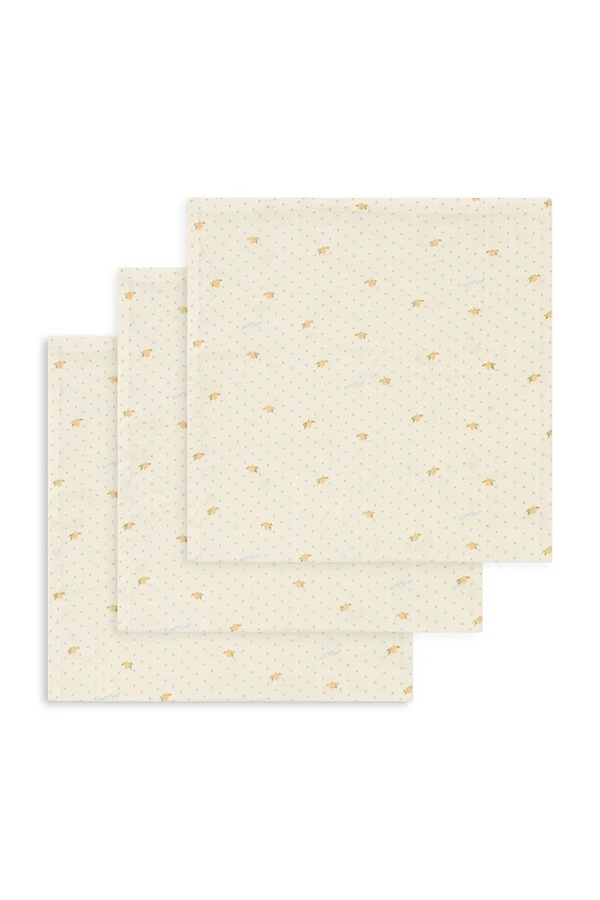 Дитячі бавовняні 3 PACK MUSLIN CLOTH GOTS 3 шт. Konges Sløjd колір бежевий