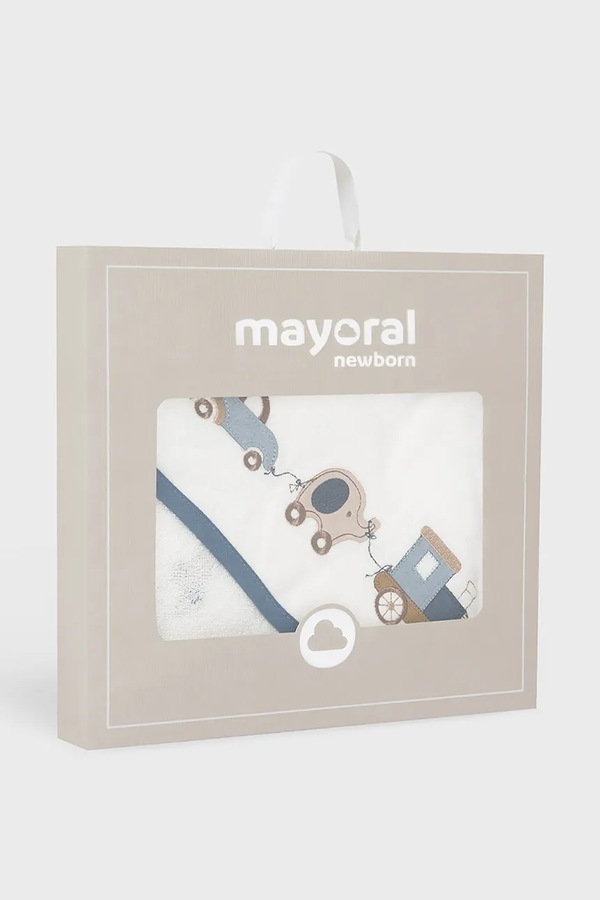 Рушник бавовняний Mayoral Newborn колір блакитний фото 4