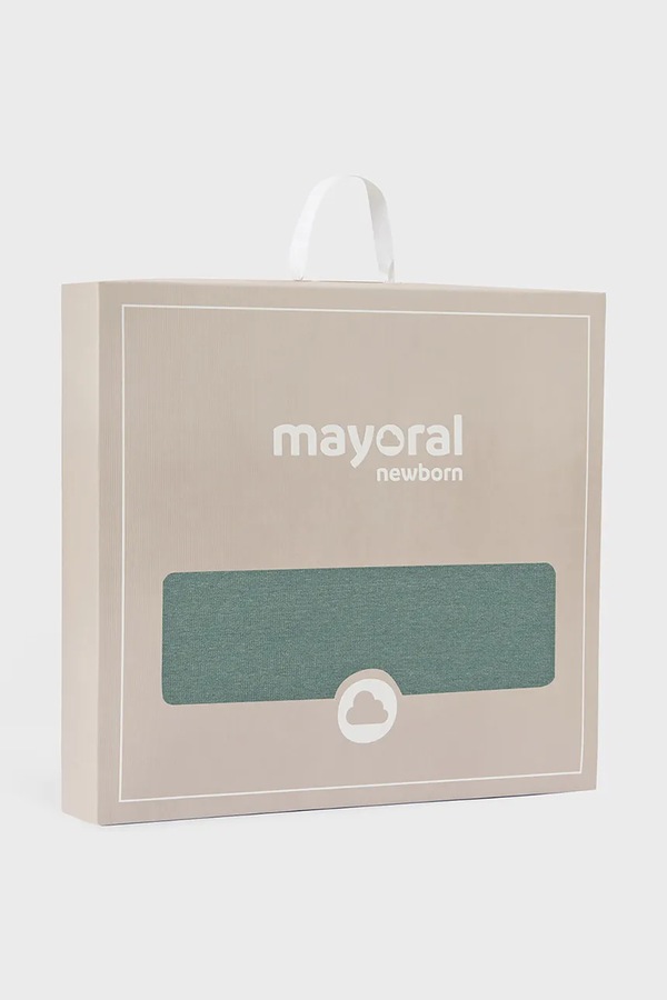 Ковдрочка для немовлят з бавовною Mayoral Newborn колір бірюзовий фото 4
