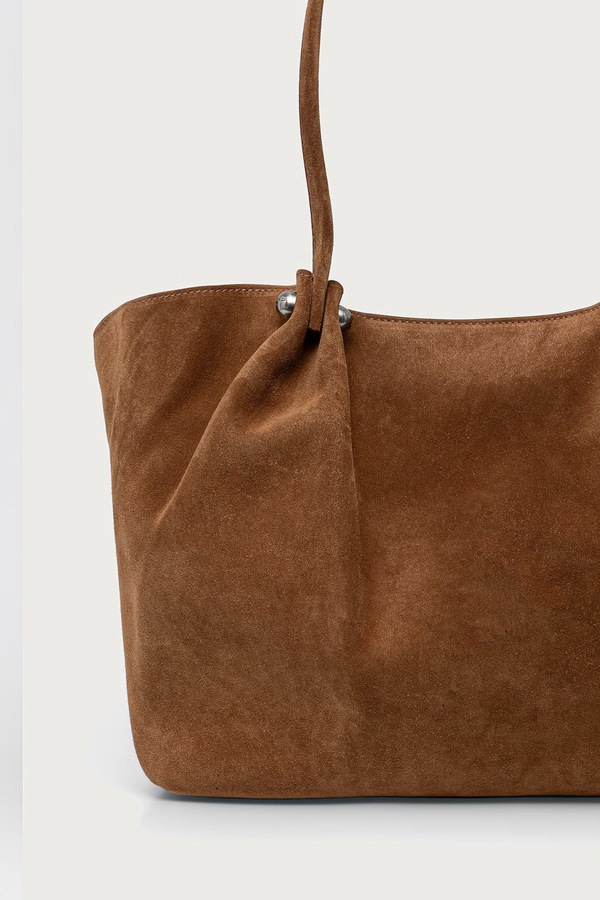 Сумка-шопер жіноча замшева Weekend Max Mara WKAPESI колір коричневий фото 3