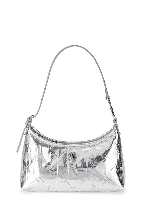 Сумочка жіноча шкіряна Kurt Geiger London Kurt Sling колір срібний