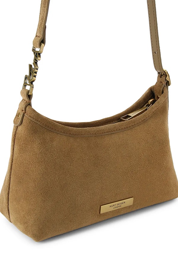 Сумочка жіноча замшева Kurt Geiger London Kurt Sling колір коричневий фото 3