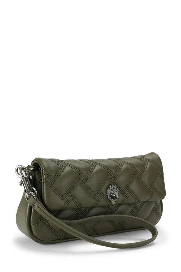 Сумка baguette жіноча шкіряна Kurt Geiger London Pickle колір зелений фото 2
