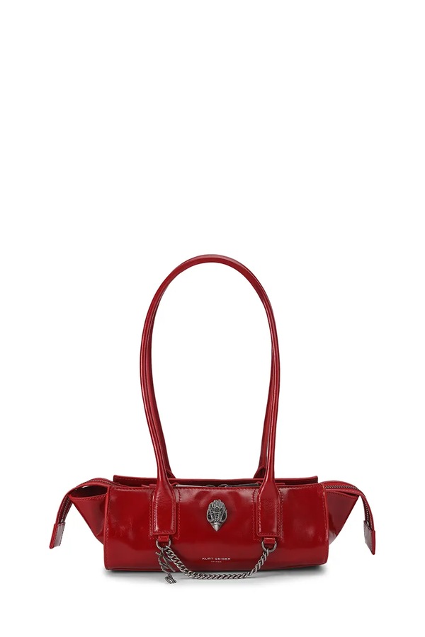 Сумка baguette жіноча шкіряна Kurt Geiger London Sloane колір червоний