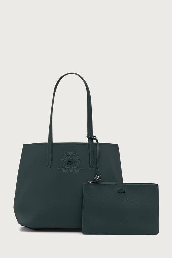 Двостороння сумочка жіноча Lacoste колір бірюзовий