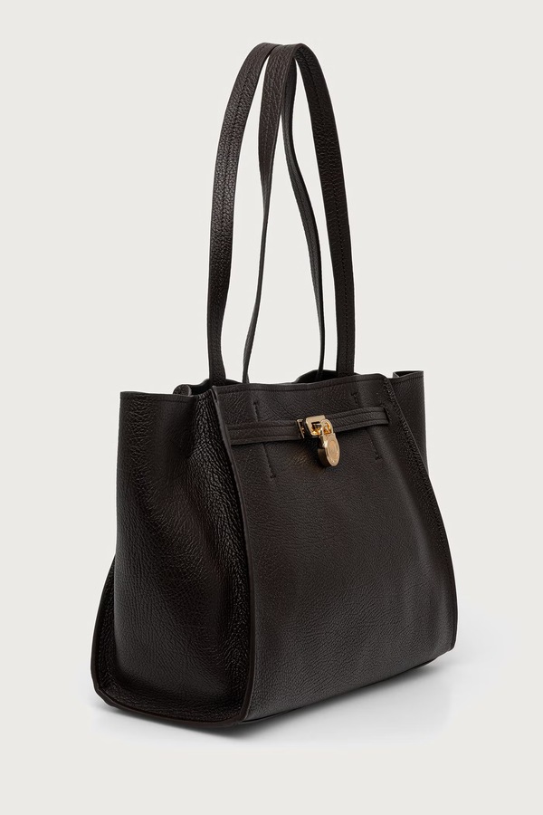 Сумка-шопер жіноча шкіряна MICHAEL Michael Kors HAMILTON MODERNE колір коричневий фото 2