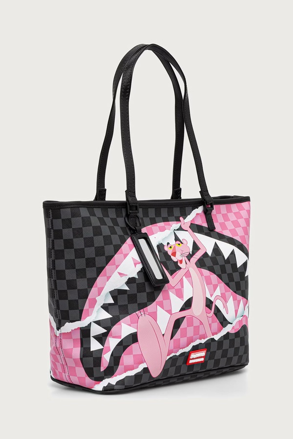 Сумка-шопер жіноча зі штучної шкіри Sprayground PINK PANTHER колір чорний фото 2