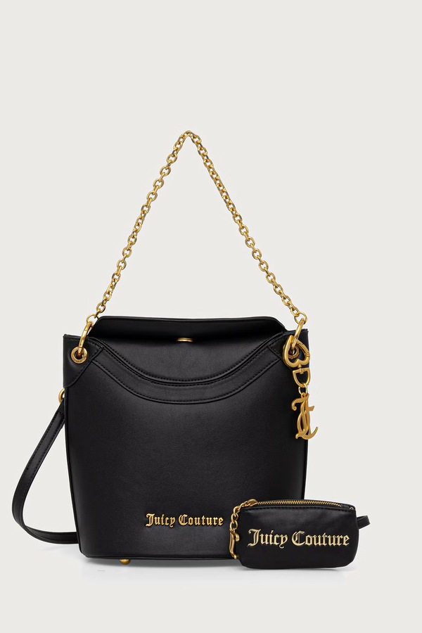 Сумка крос-боді жіноча зі штучної шкіри Juicy Couture LILY колір чорний