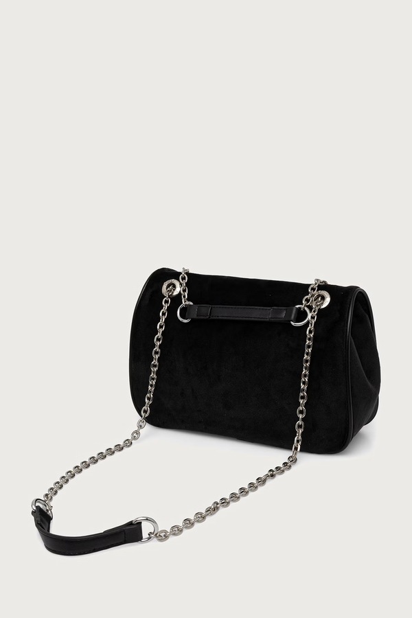Сумка крос-боді жіноча велюрова Juicy Couture KIMBERLY колір чорний фото 3