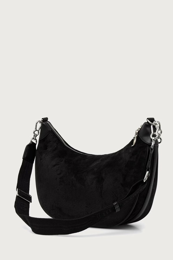 Сумка крос-боді жіноча велюрова Juicy Couture KIMBERLY колір чорний фото 2