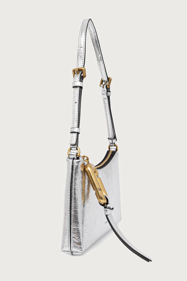 Сумка крос-боді жіноча зі штучної шкіри MARC JACOBS POUCH MINI BAG колір срібний фото 2