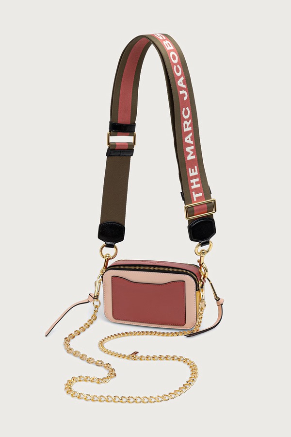 Сумка крос-боді жіноча шкіряна MARC JACOBS THE SNAPSHOT колір рожевий фото 2