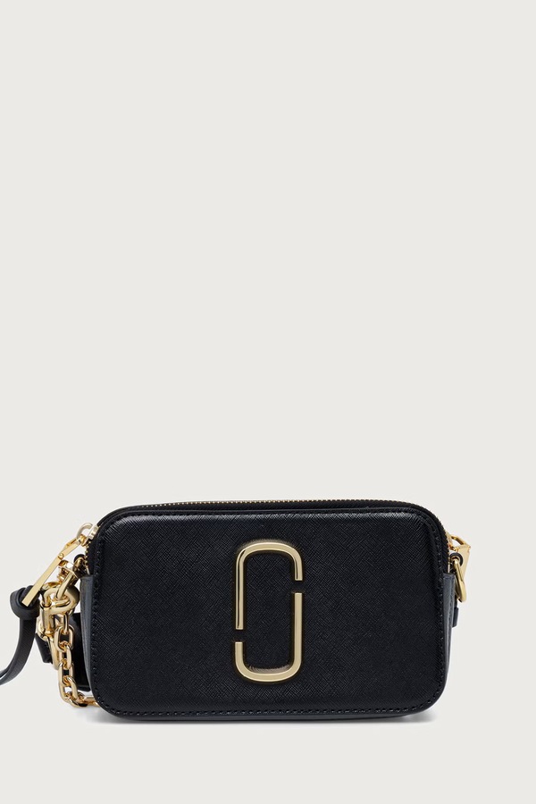 Сумка крос-боді жіноча шкіряна MARC JACOBS THE SNAPSHOT колір чорний