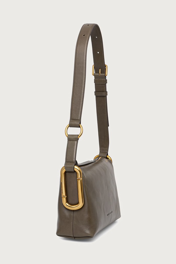Сумка крос-боді жіноча шкіряна MARC JACOBS MEDIUM SHOULDER BAG колір зелений
