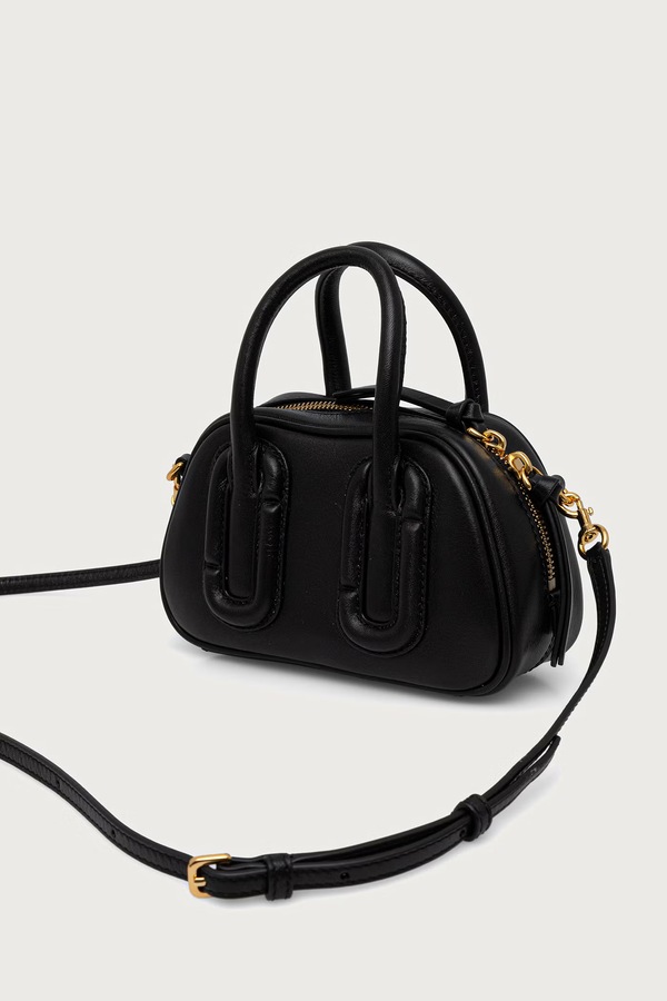 Сумка крос-боді жіноча шкіряна MARC JACOBS BABE MINI колір чорний фото 3