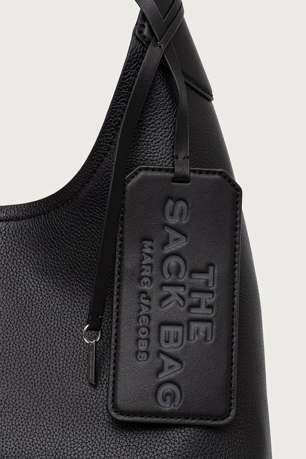 Сумка-шопер жіноча шкіряна MARC JACOBS THE BELTED SACK колір чорний фото 4