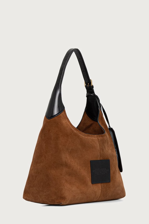 Сумочка hobo жіноча замшева MARC JACOBS THE BELTED SACK колір коричневий