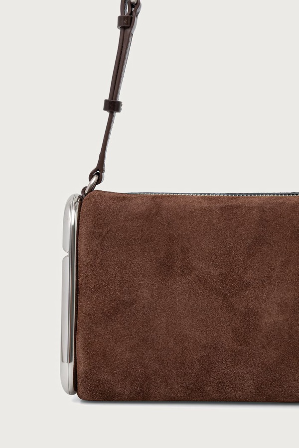 Сумочка жіноча замшева MARC JACOBS SMALL SHOULDER BAG колір коричневий фото 2