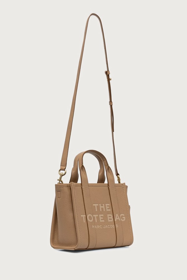 Сумка-тоут жіноча шкіряна MARC JACOBS THE SMALL TOTE колір бежевий