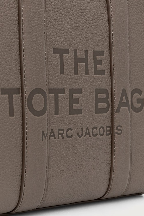 Сумка-тоут жіноча шкіряна MARC JACOBS THE SMALL TOTE колір сірий фото 4