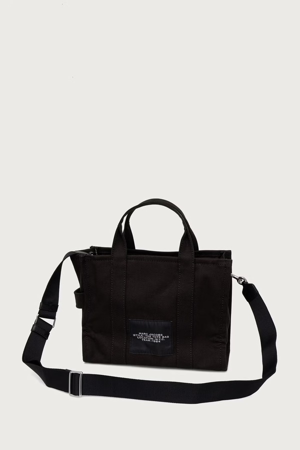 Сумка-тоут жіноча бавовняна MARC JACOBS THE MEDIUM TOTE колір чорний фото 2