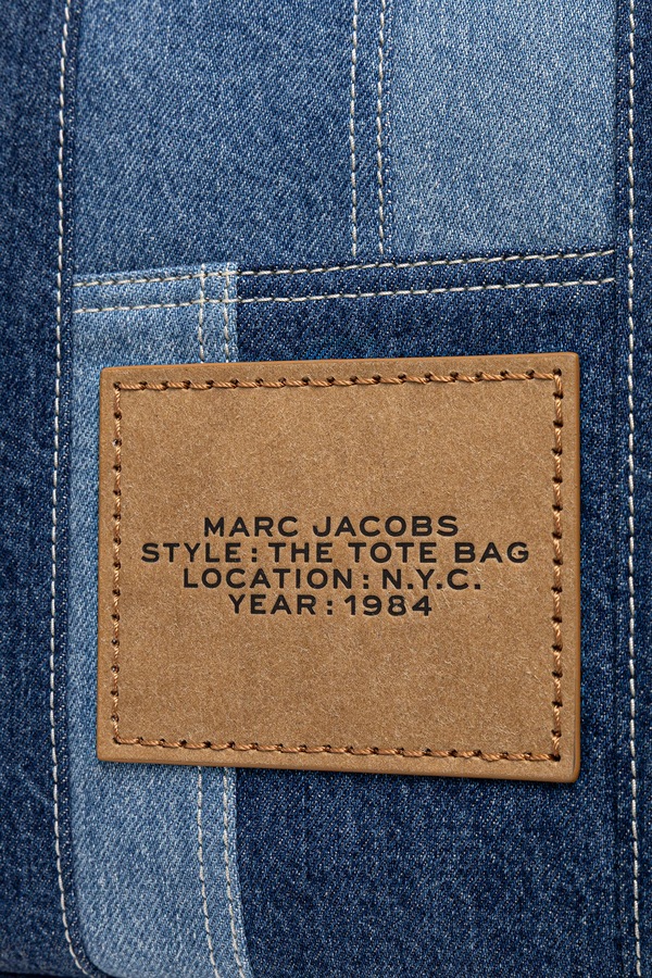 Сумка крос-боді жіноча джинсова MARC JACOBS THE MEDIUM TOTE колір блакитний фото 4