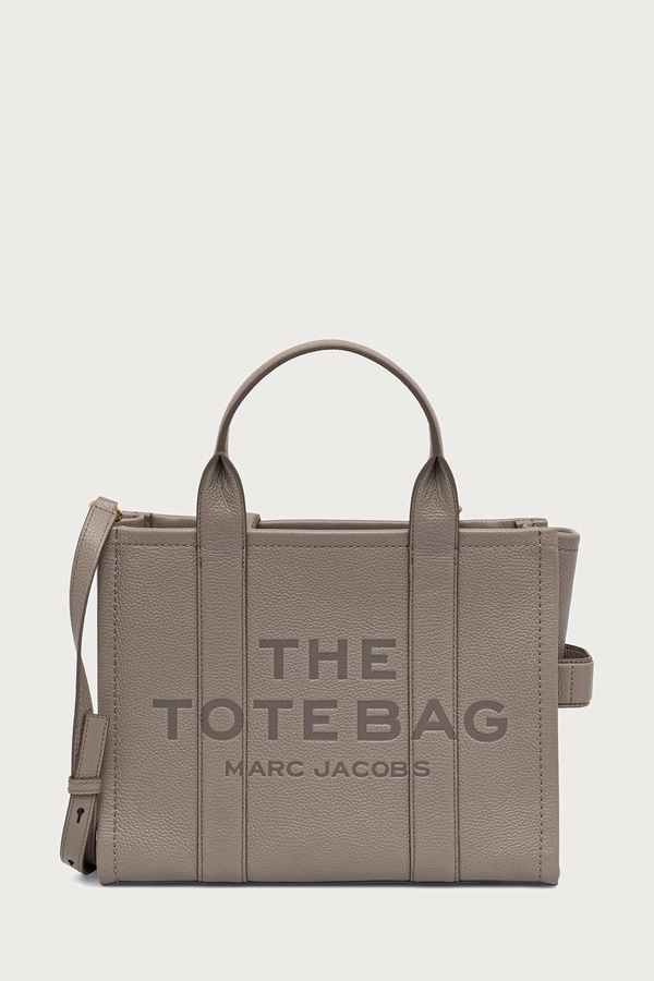 Сумка крос-боді жіноча шкіряна MARC JACOBS THE MEDIUM TOTE колір бежевий