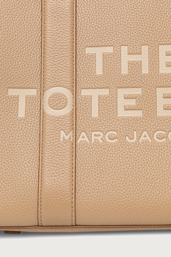 Сумка крос-боді жіноча шкіряна MARC JACOBS THE MEDIUM TOTE колір бежевий фото 4