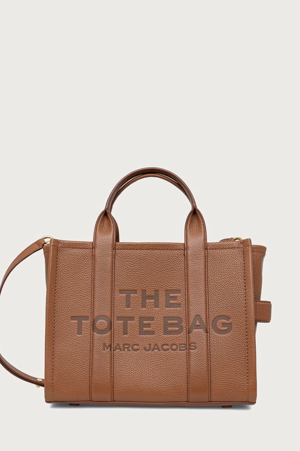 Сумка кросс-боди женская кожаная MARC JACOBS THE MEDIUM TOTE цвет коричневый