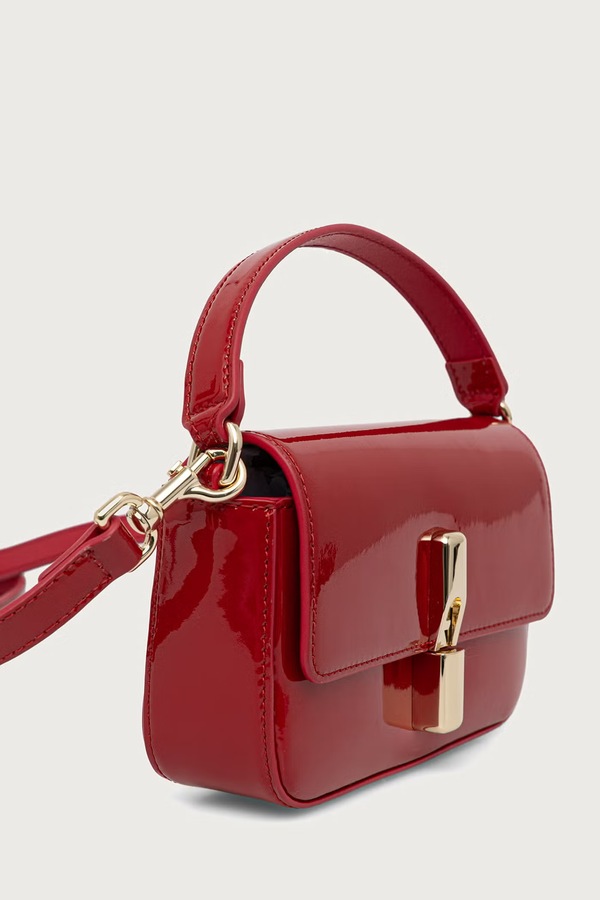 Сумка-листоноша жіноча шкіряна Furla Iride Micro колір червоний фото 3