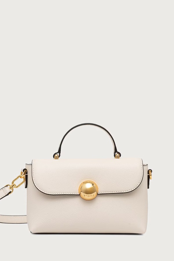 Сумочка жіноча шкіряна Furla Moonlight Mini Top Handle колір бежевий