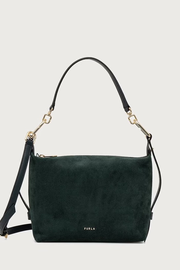 Сумка крос-боді жіноча шкіряна Furla Tonie Mini Hobo колір зелений