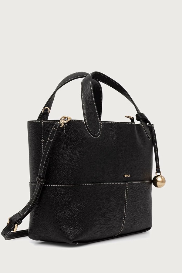 Сумка кросс-боди женская кожаная Furla Primrose M Tote цвет черный фото 2