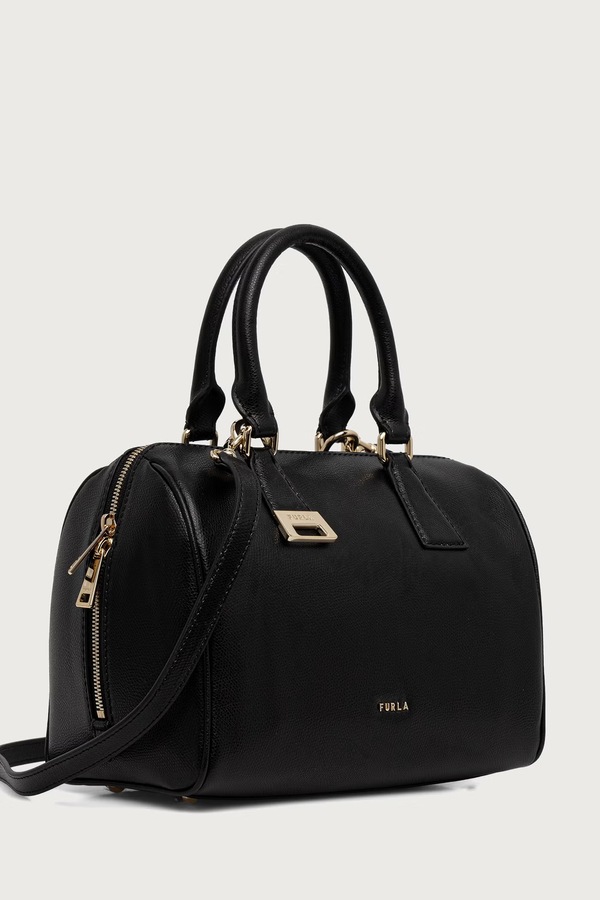 Сумка крос-боді жіноча шкіряна Furla Olivia M Boston Bag колір чорний фото 2