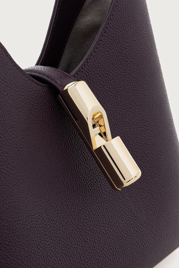 Сумочка hobo жіноча шкіряна Furla Goccia S Hobo колір фіолетовий фото 4
