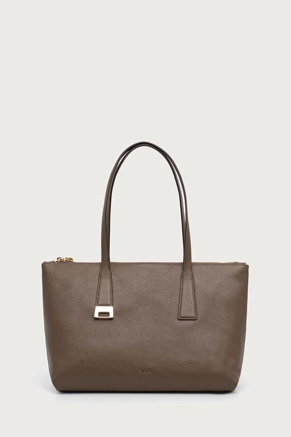 Сумка-шопер женская кожаная Furla Olivia M Tote цвет зеленый