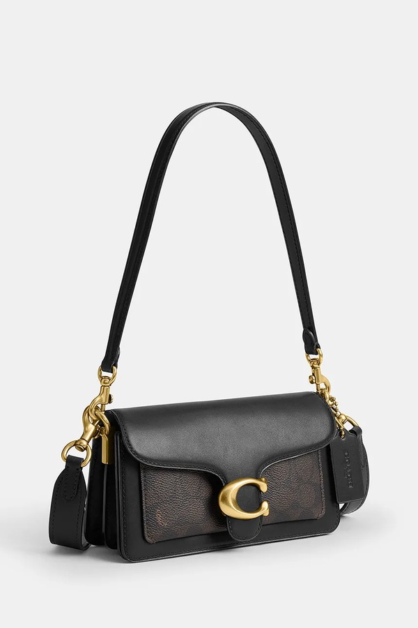 Сумка крос-боді жіноча Coach Tabby 20 колір чорний фото 2