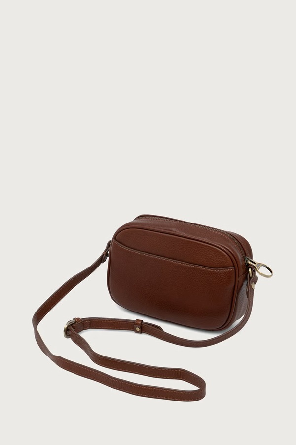 Сумка крос-боді жіноча шкіряна Barbour колір коричневий фото 3