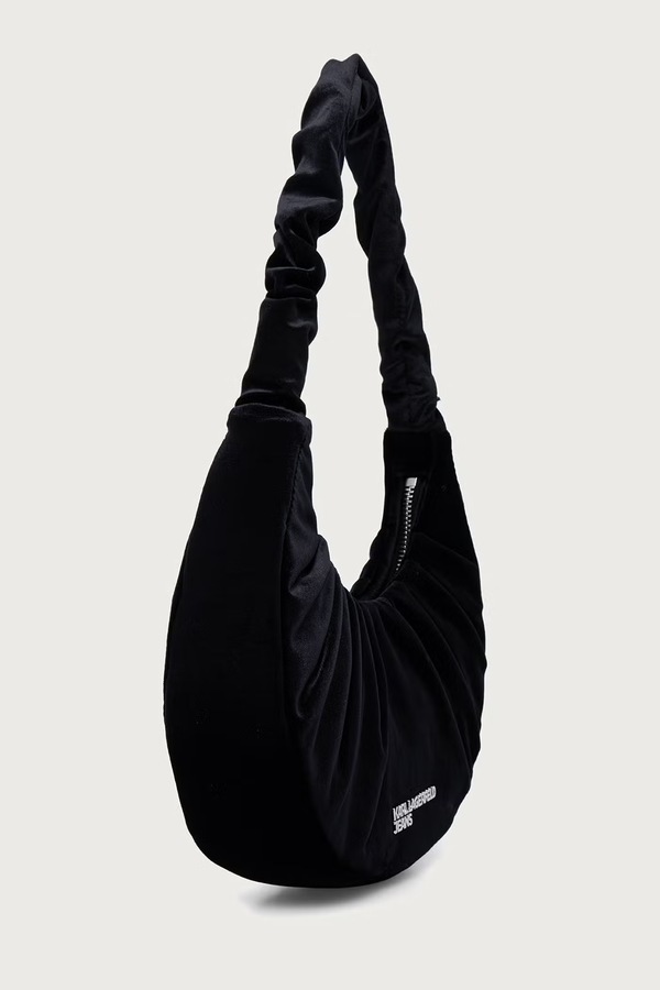 Сумочка женская велюровая Karl Lagerfeld Jeans цвет черный