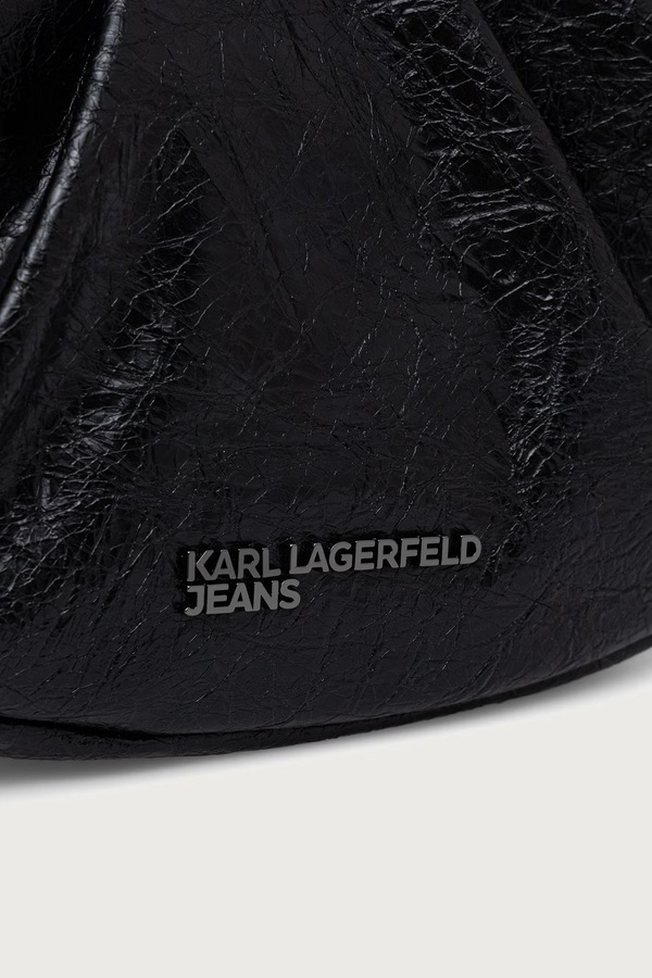 Сумочка hobo жіноча Karl Lagerfeld Jeans колір чорний фото 4