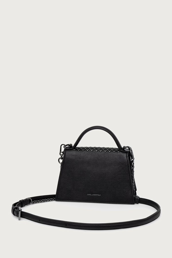Сумочка жіноча шкіряна Karl Lagerfeld K/SIGNATURE колір чорний фото 2