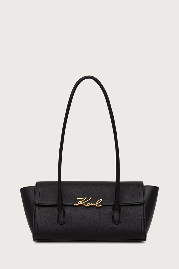 Сумочка женская кожаная Karl Lagerfeld K/SIGNATURE цвет черный