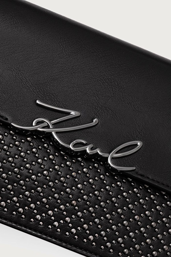 Сумочка жіноча зі штучної шкіри Karl Lagerfeld K/SIGNATURE колір чорний фото 4